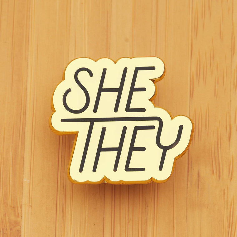 Pronoun Pin - She/They