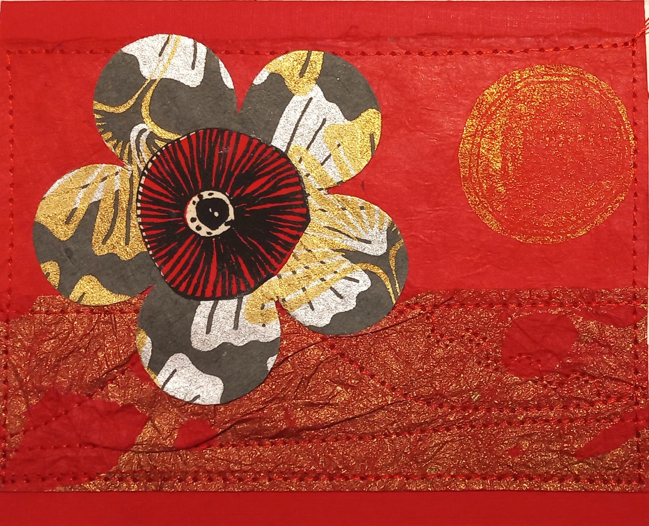 Small Hand Stitched Cards by RedThread Textile