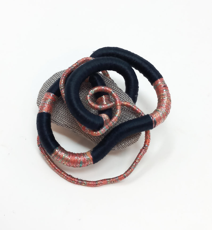 Small Black and Pink Pin by Bella Kim