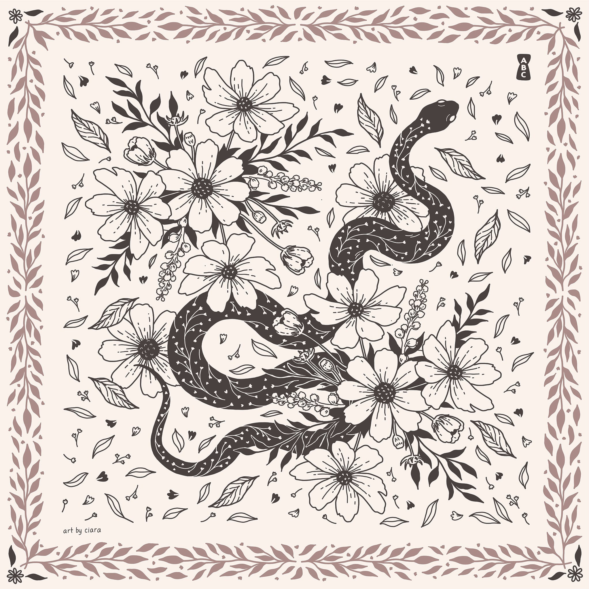 White Snake Bandana