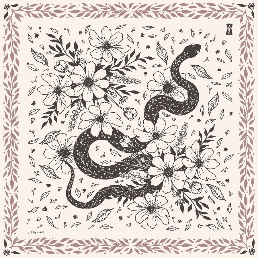 White Snake Bandana