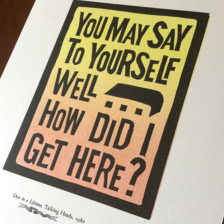 Talking Heads Print by Ellie Matthews