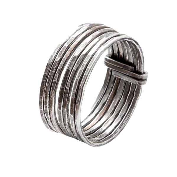 Stacked Ring - Short Silver by Zuzko
