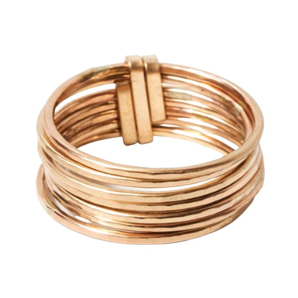 Stacked Gold Ring - Short by Zuzko