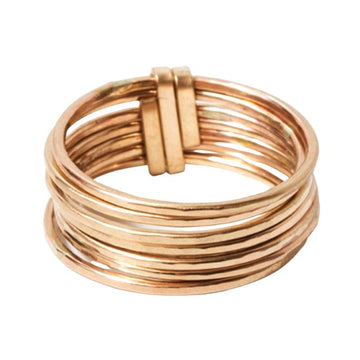 Stacked Gold Ring - Short by Zuzko