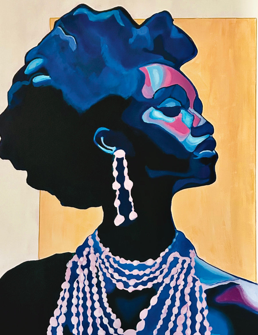 Opulance in Pearls Print by Yolanda Galery