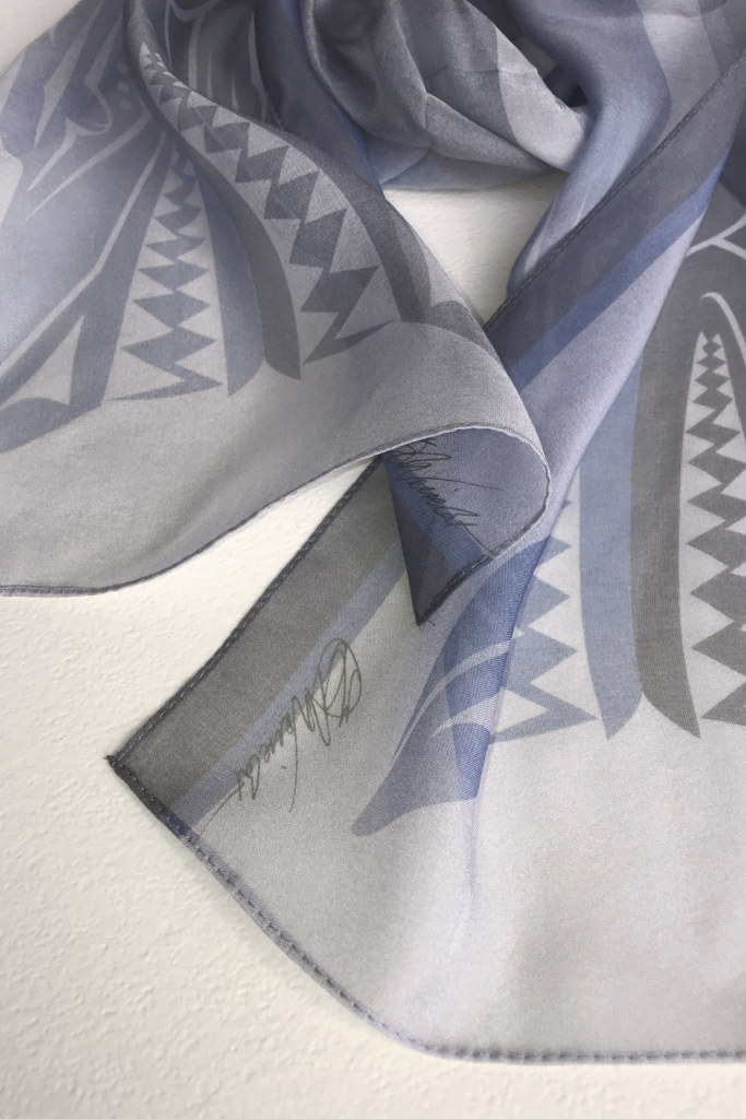We Are Wolves Silk Scarf by NoiseCat Art
