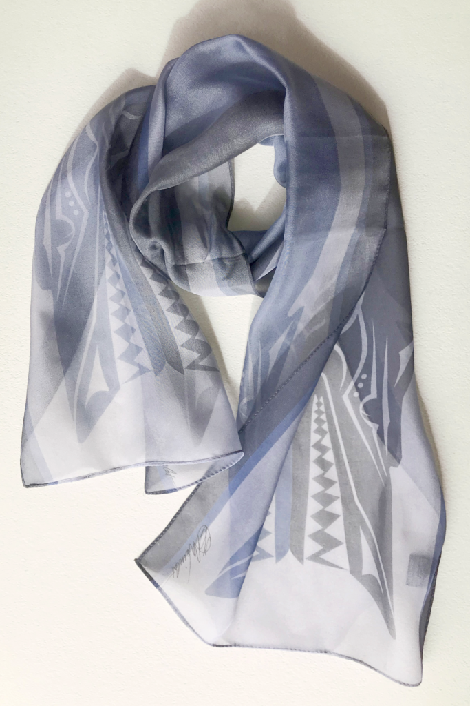 We Are Wolves Silk Scarf by NoiseCat Art