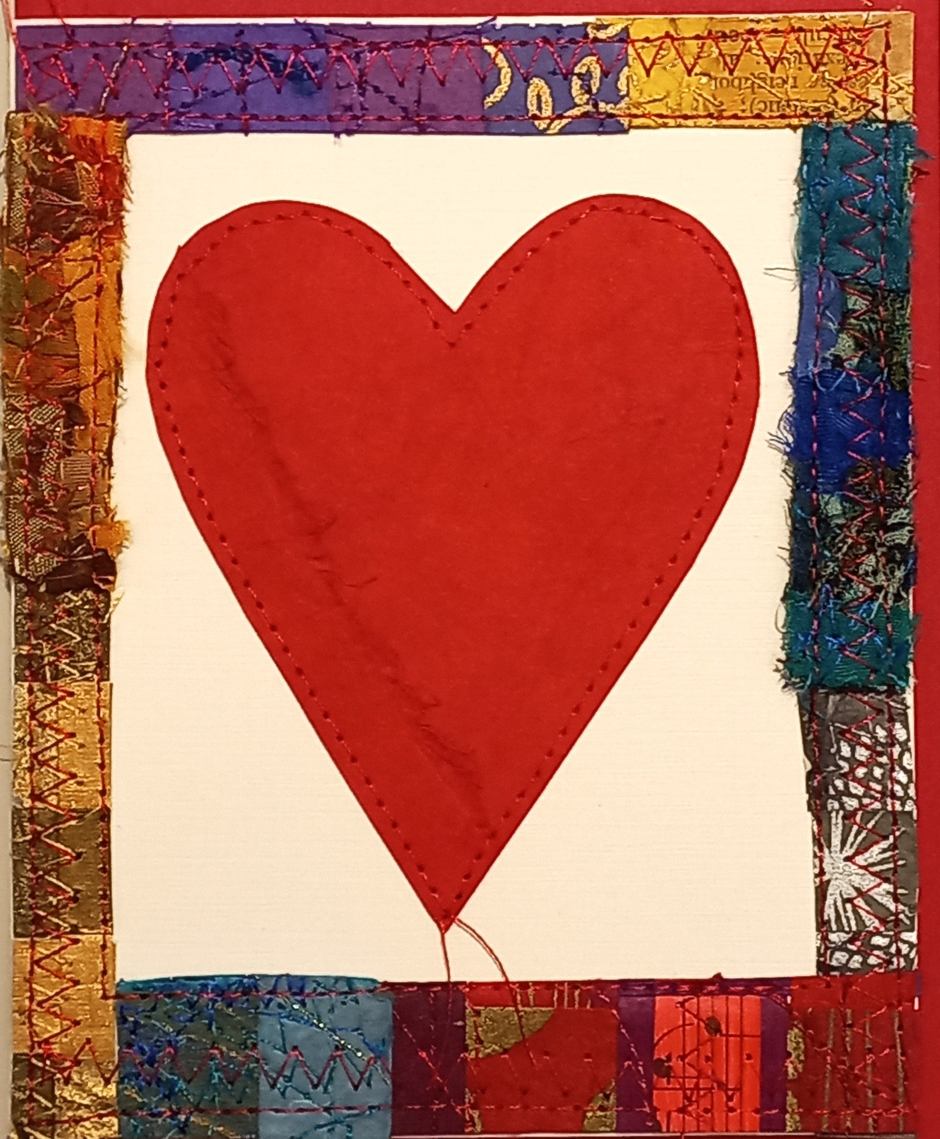 Small Hand Stitched Cards by RedThread Textile