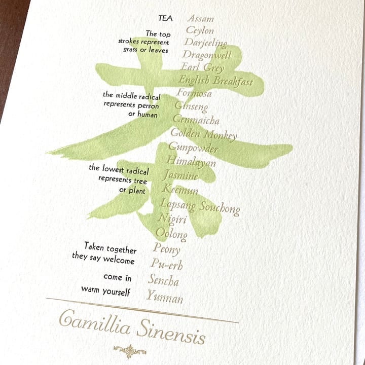 Camillia Sinensis Print by Ellie Matthews