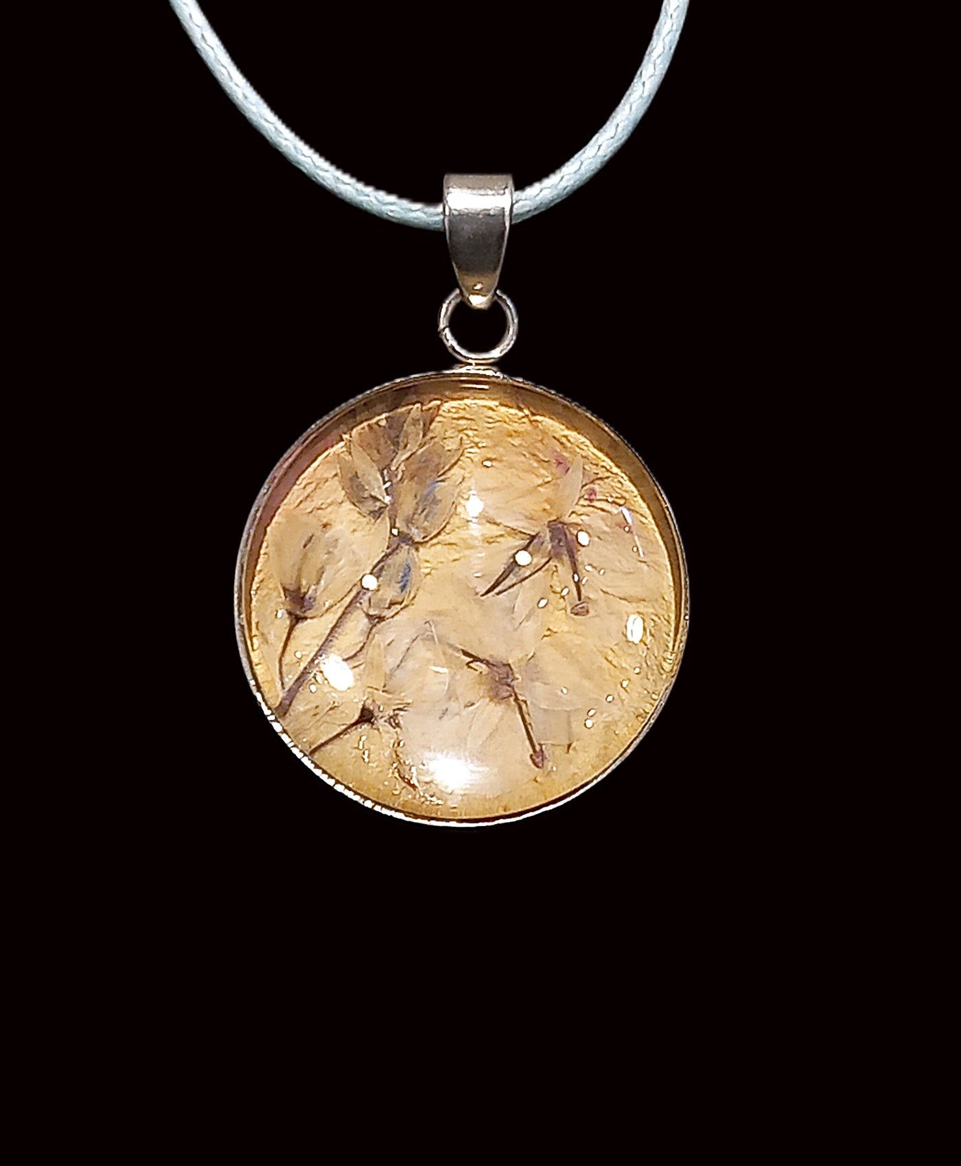 Pressed Flower Necklace by Heidi Jack