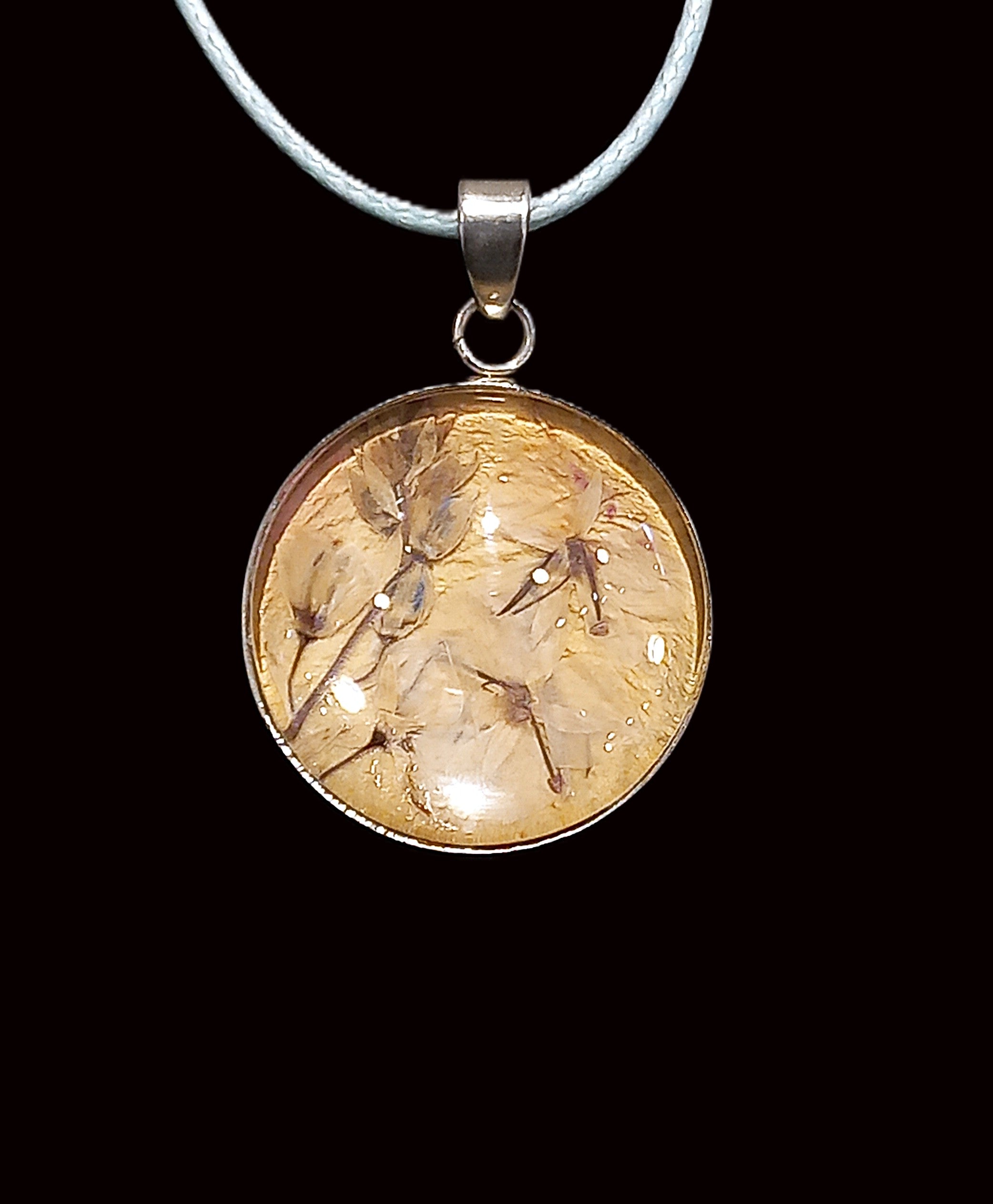 Pressed Flower Necklace by Heidi Jack