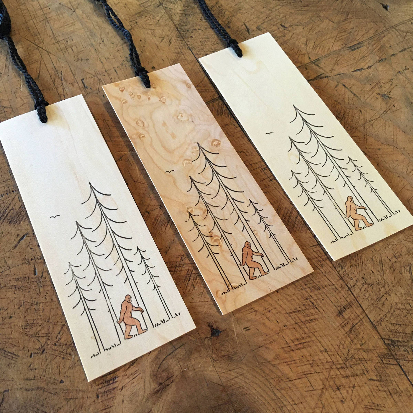 Minimal Adventure Bookmark - Sasquatch