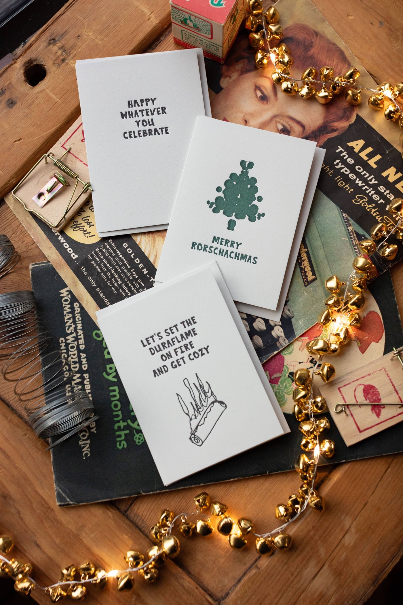 Merry Rorschachmas Letterpress Card: Box of 6