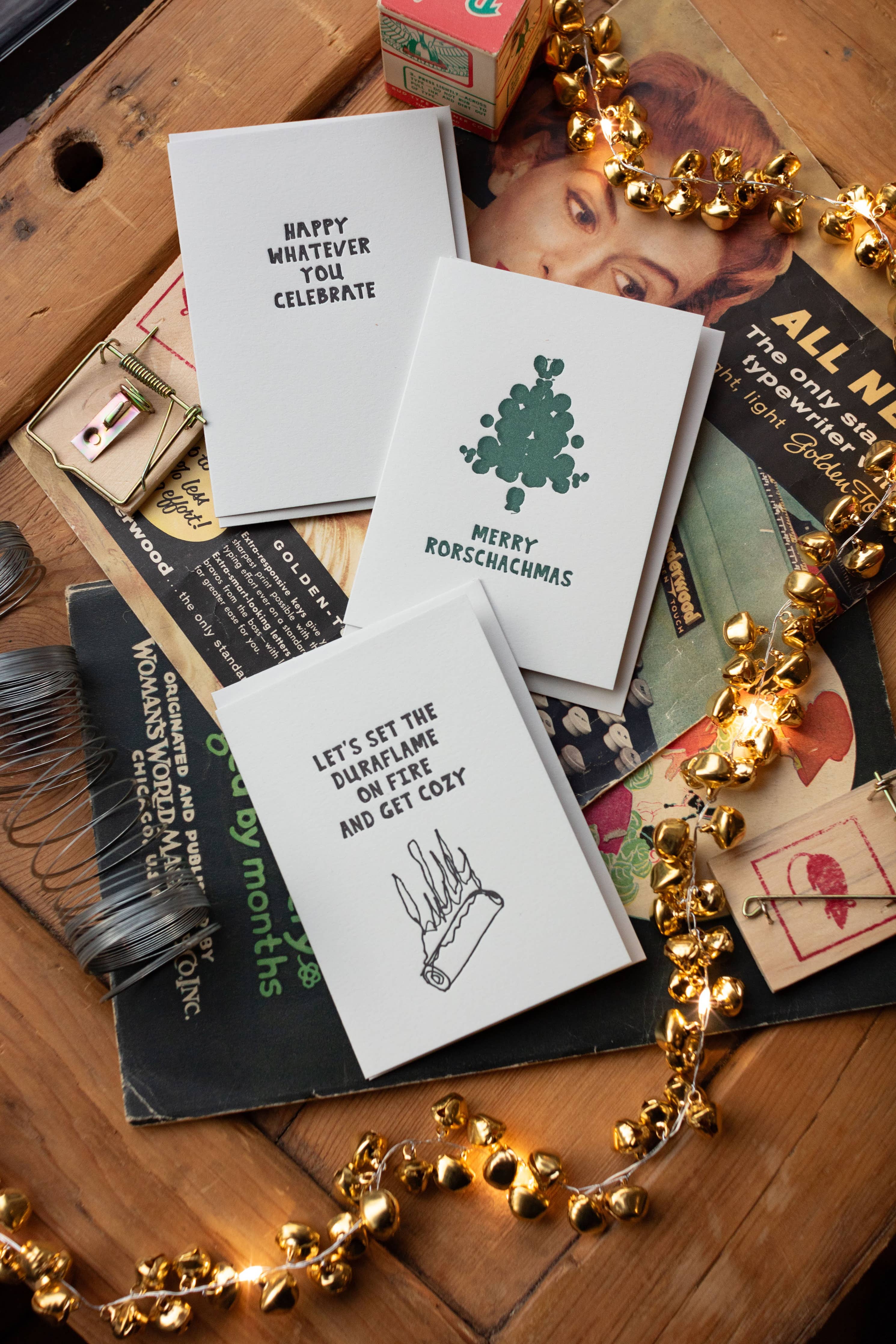 Merry Rorschachmas Letterpress Card: Box of 6