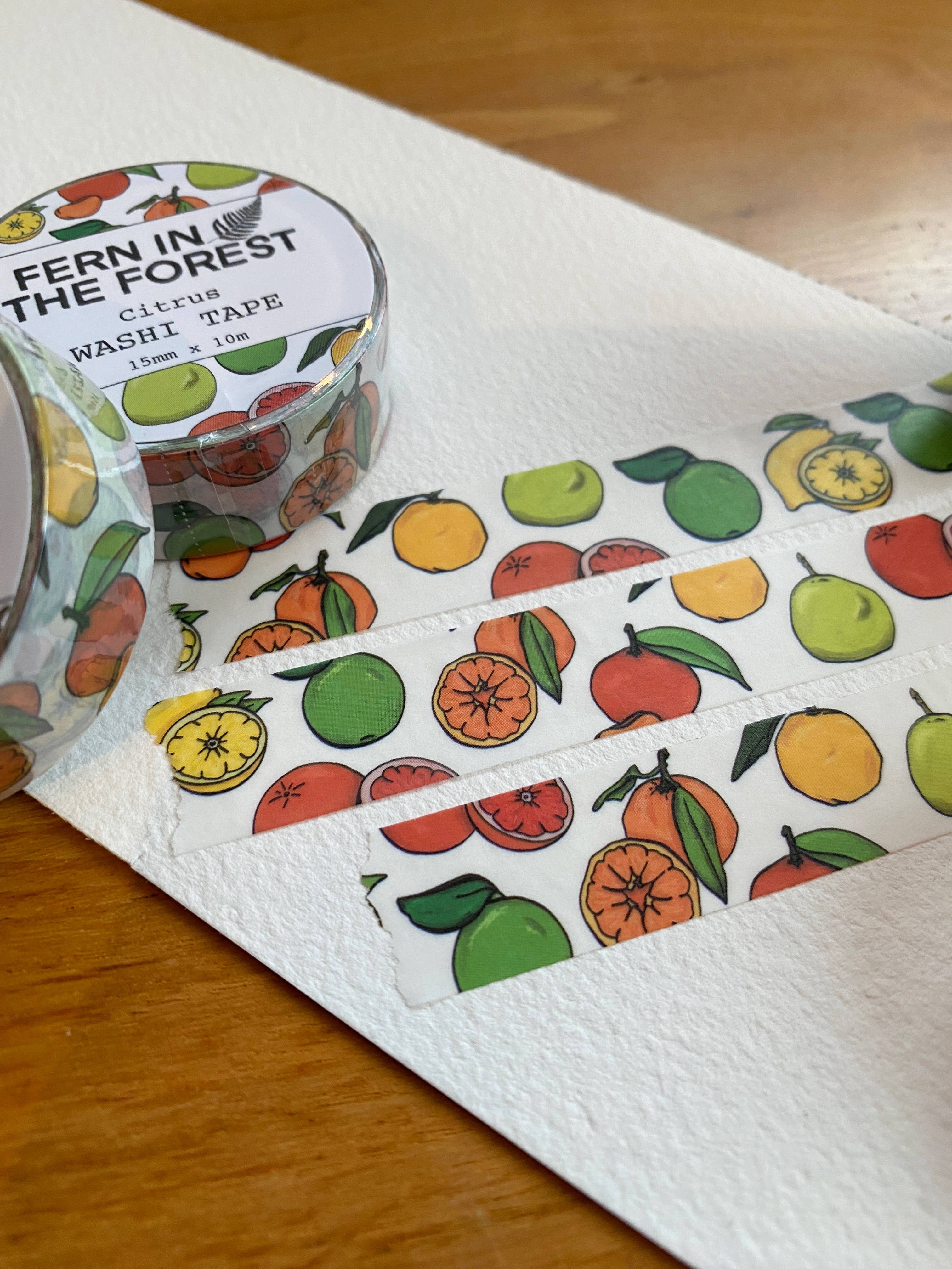 Illustrated Citrus Washi Tape