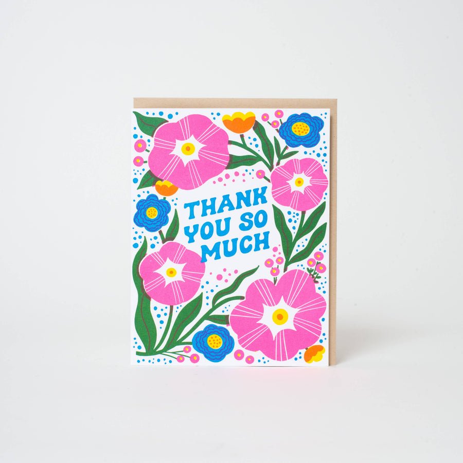 Thanks So Much Flowers Card by Hello! Lucky