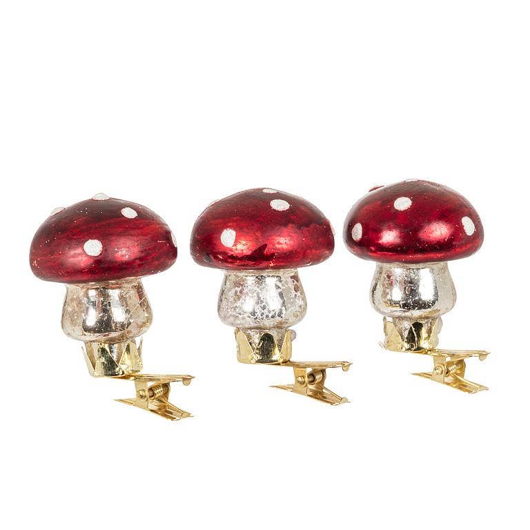 Mini Mushroom Clip Ornament