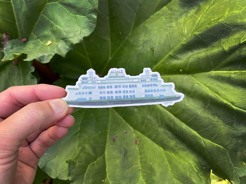 Ferry Sticker - Washington State Ferry Vinyl Sticker