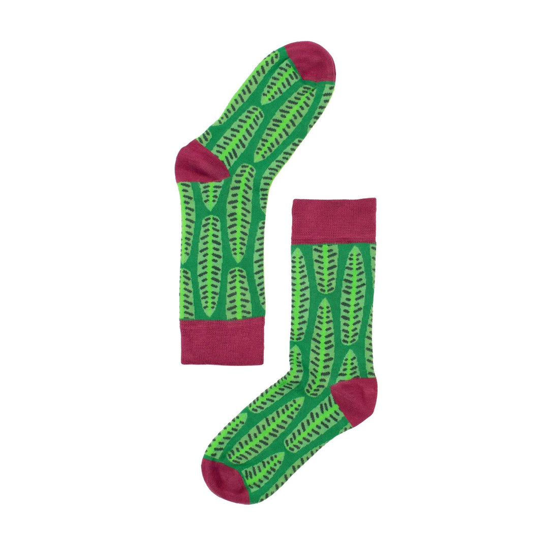 Green Leaves Art Socks