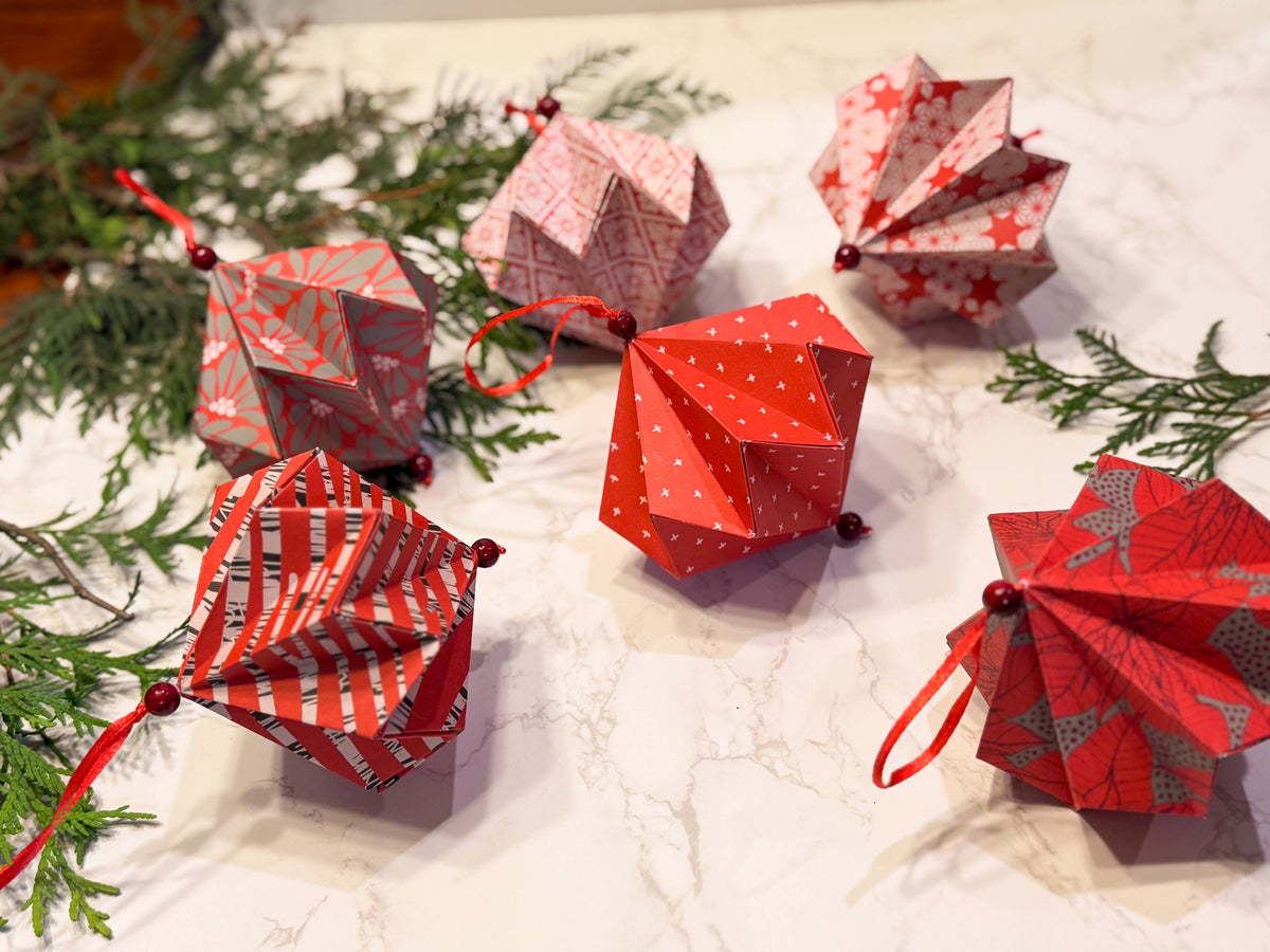Paper Ornament Craft Kit / Red