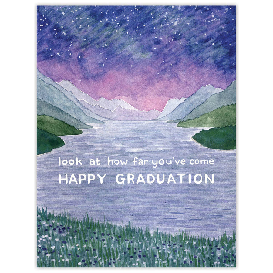 Happy Graduation Card - Watercolor Congratulations Card