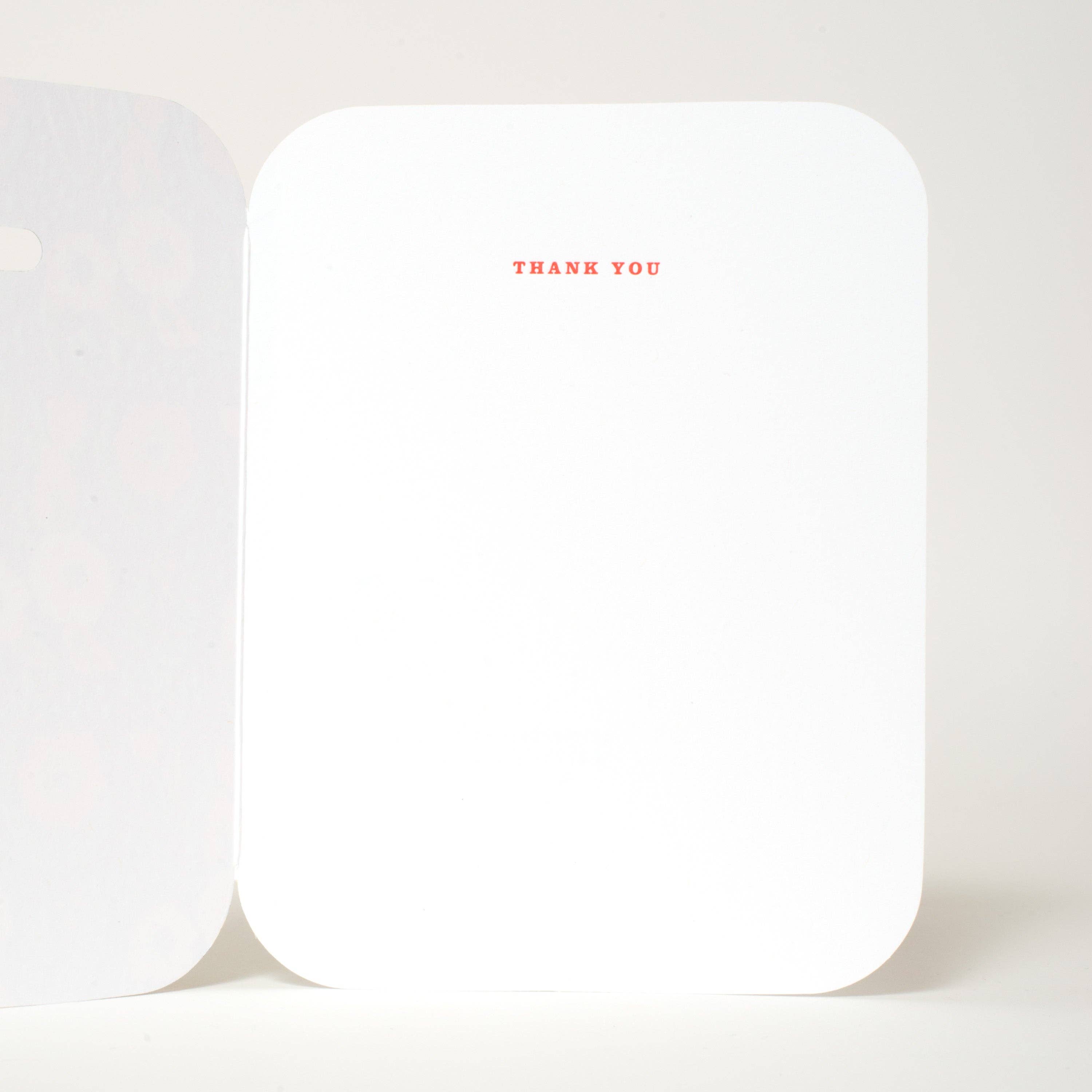 Floral Thank You Greeting Card by Egg Press