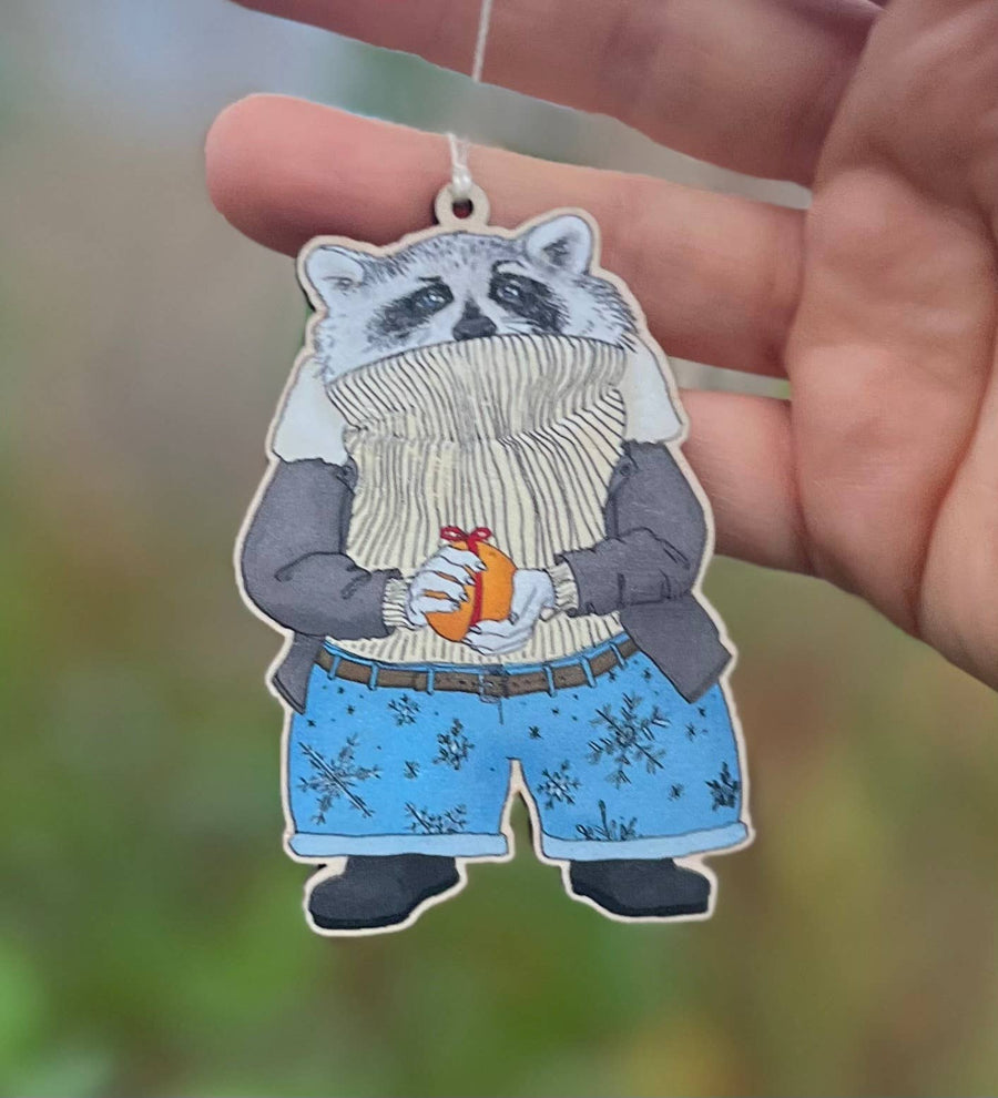 Raccoon Ornament