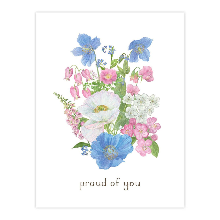 Transgender Pride Bouquet Card, LGBTQ Pride Greeting Card