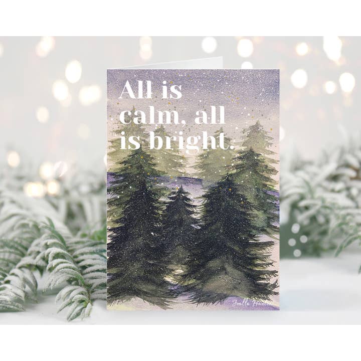 All is Calm Winter Greeting Card