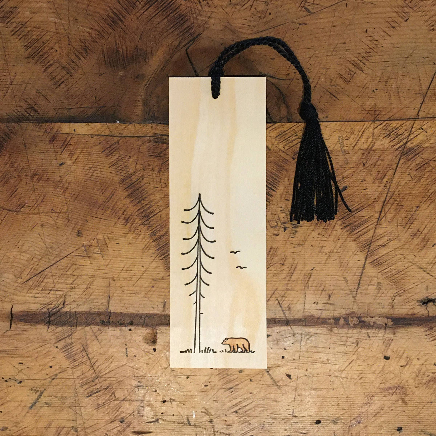 Minimal Adventure Bookmark - Bear