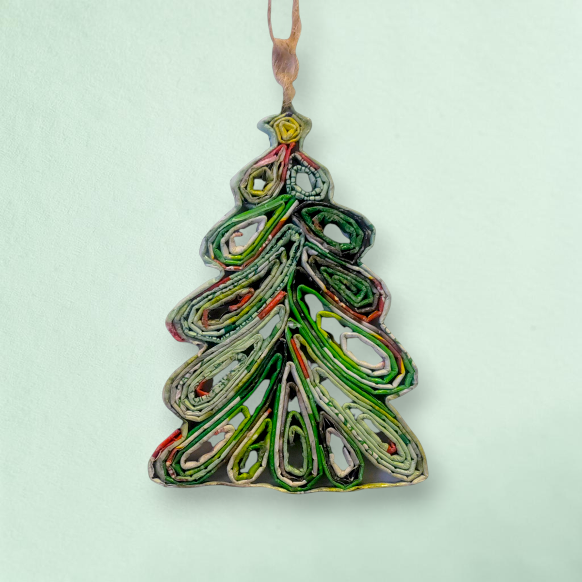 Christmas Tree Ornament - Recycled Paper