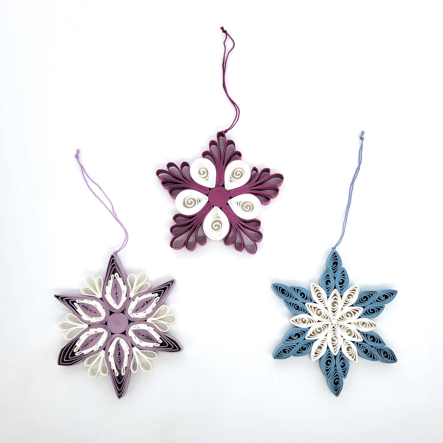 Quilled Paper Snowflake Ornament