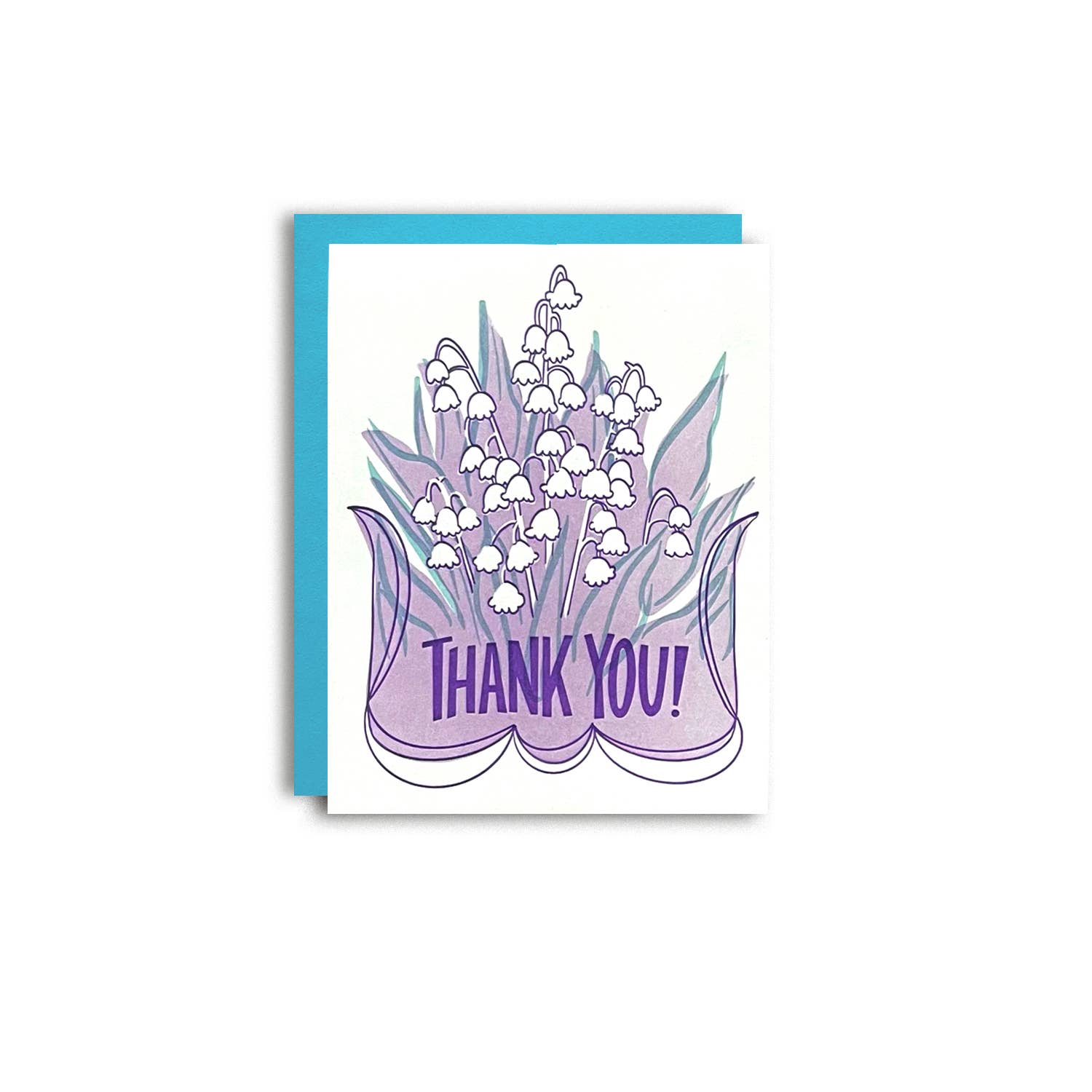 Thank you Bells - Cute Letterpress Greeting Card