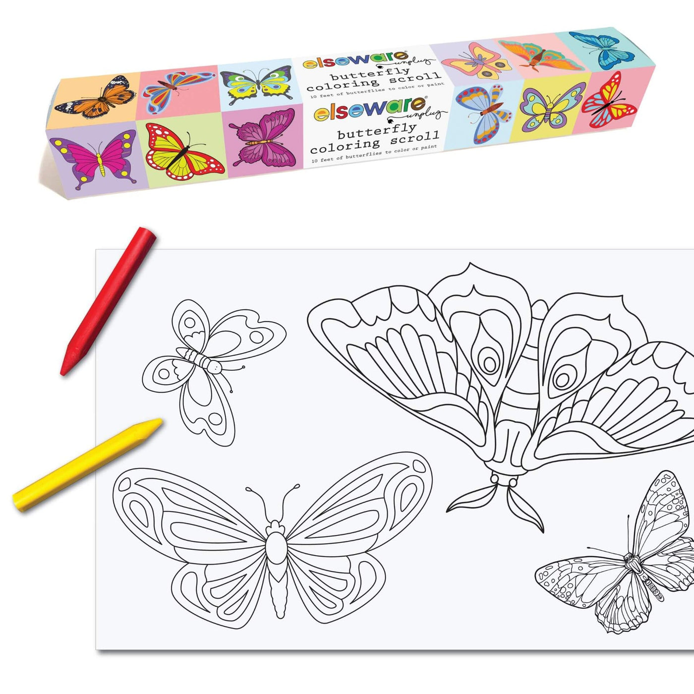 Coloring Scrolls - Butterfly