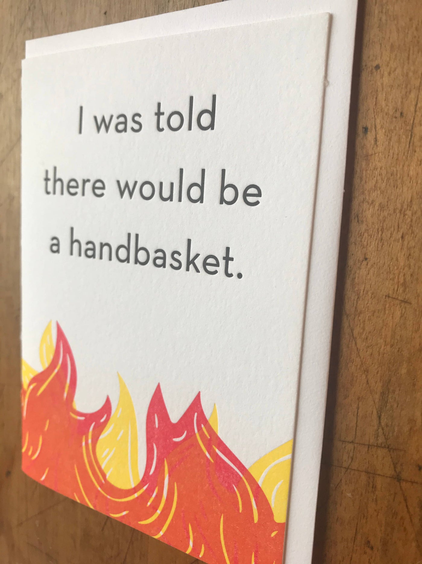 Hell in a Handbasket Greeting Card
