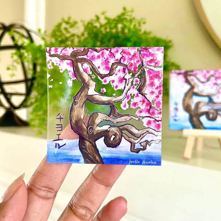Japanese Cherry Blossom Tree Vinyl Sticker
