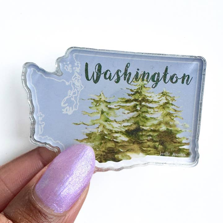 Mini Magnet | Blue Washington State