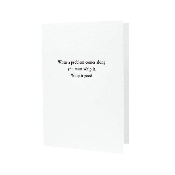 Whip It Good Letterpress Card