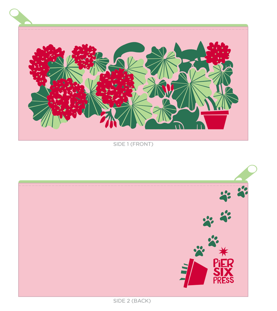 Houseplant/Cat Canvas Pouch