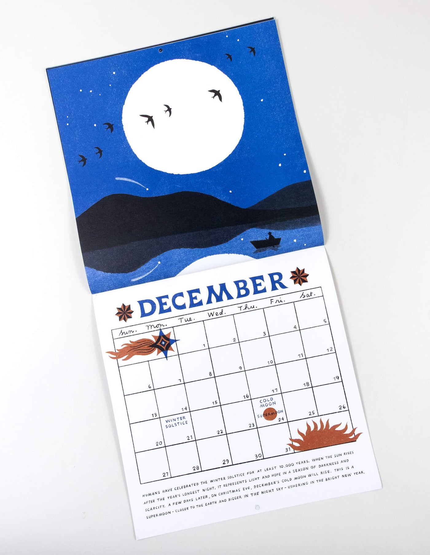 Moon Calendar - 2026 Wall Calendar by Carson Ellis