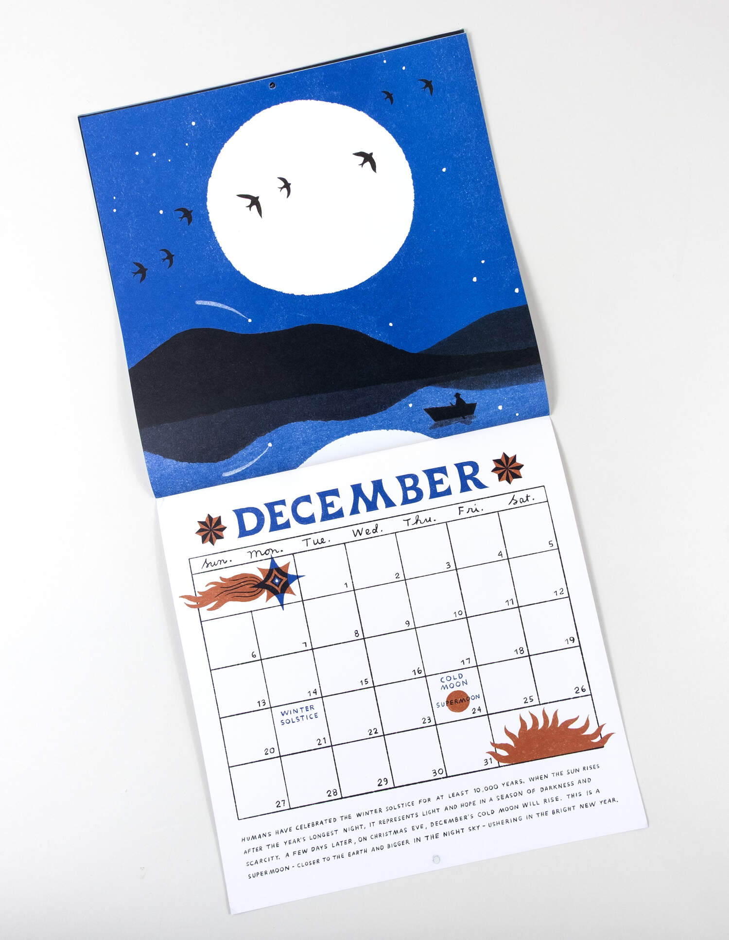 Moon Calendar - 2026 Wall Calendar by Carson Ellis
