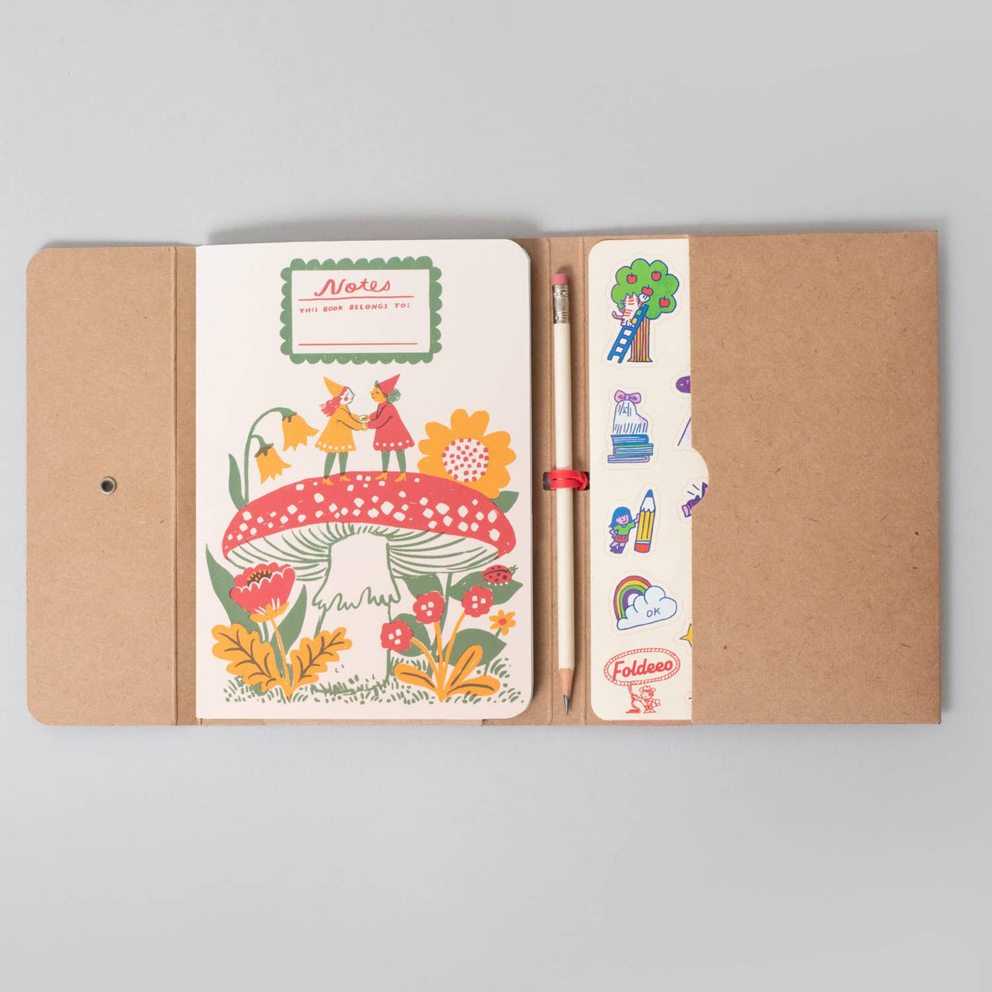 Mushroom Gnomes Foldeeo Notebook Folio
