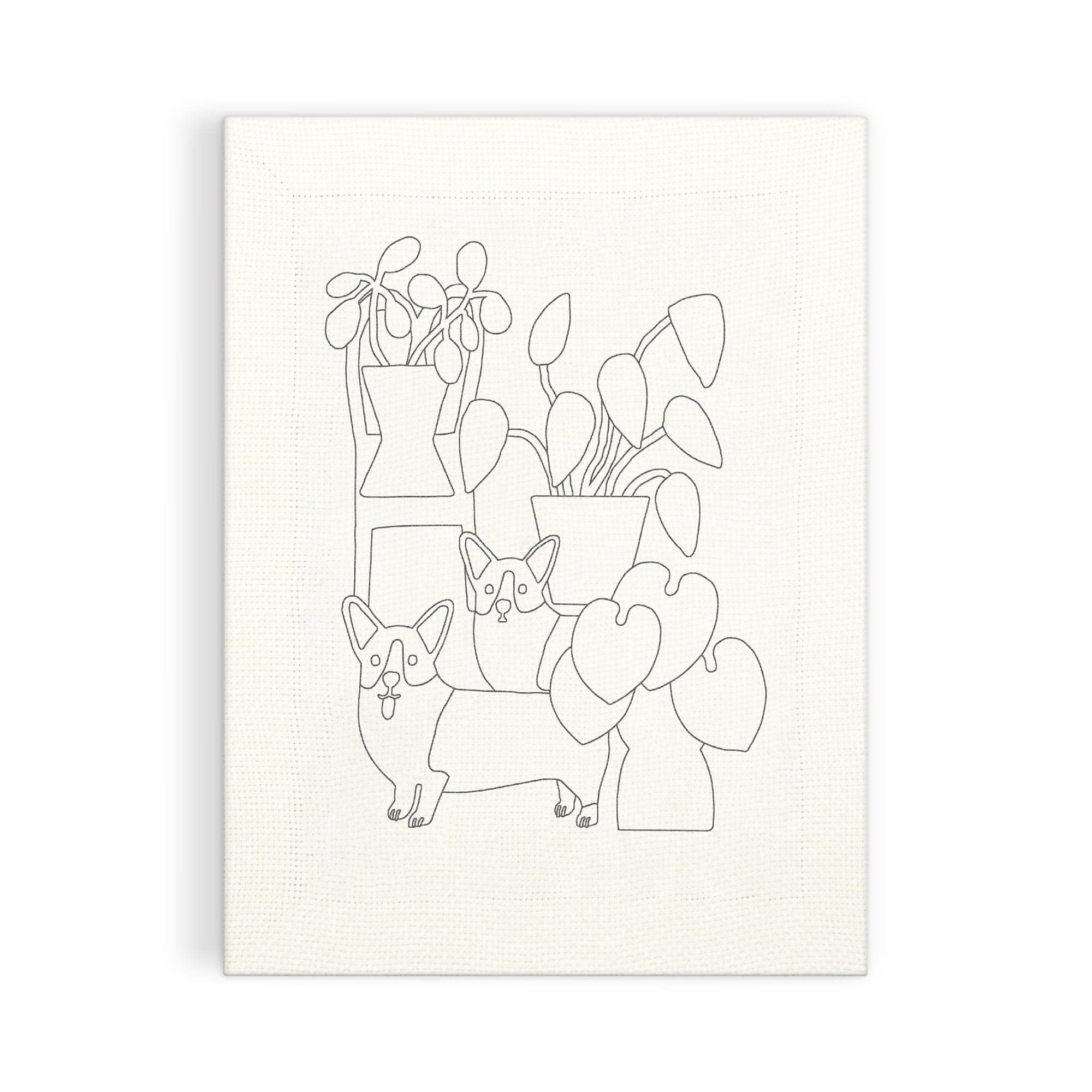 Corgi Friends Punch Needle Kit