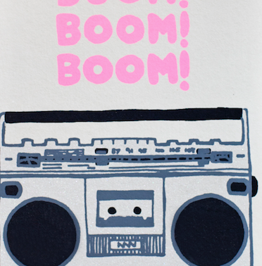 Boom Boom Greeting Card