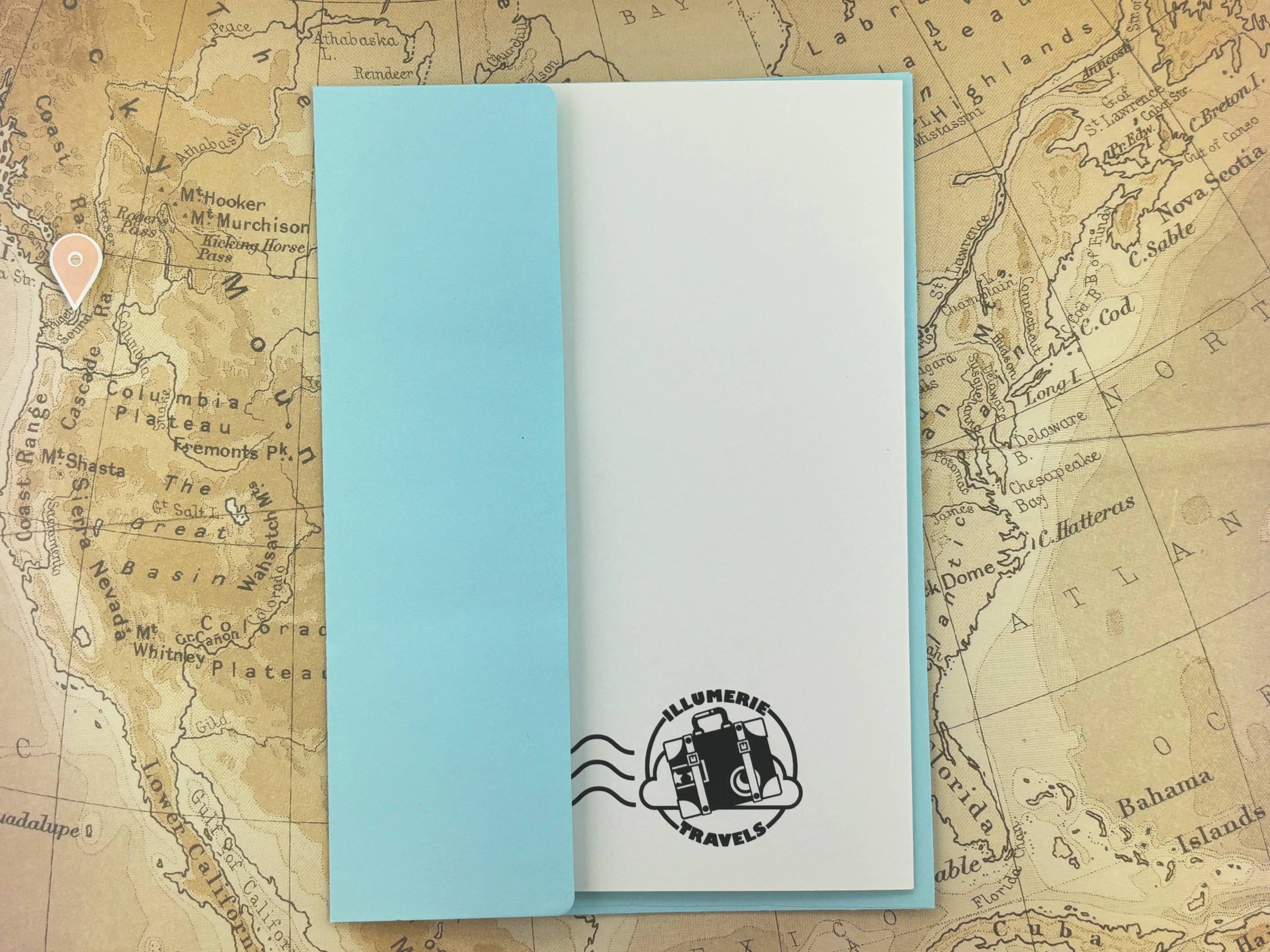 Bainbridge Island Puget Sound Trees Travel Greeting Card