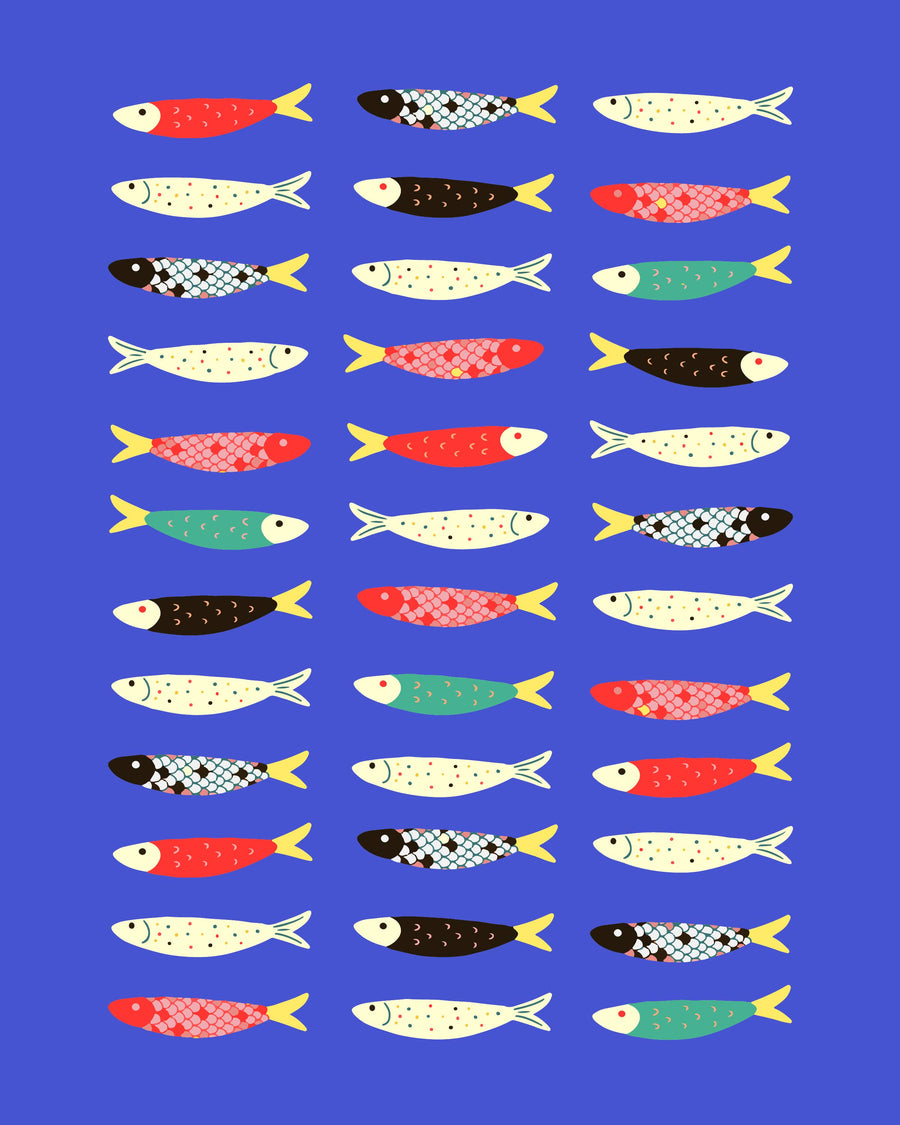 Sardines Giclee Print (8x10)