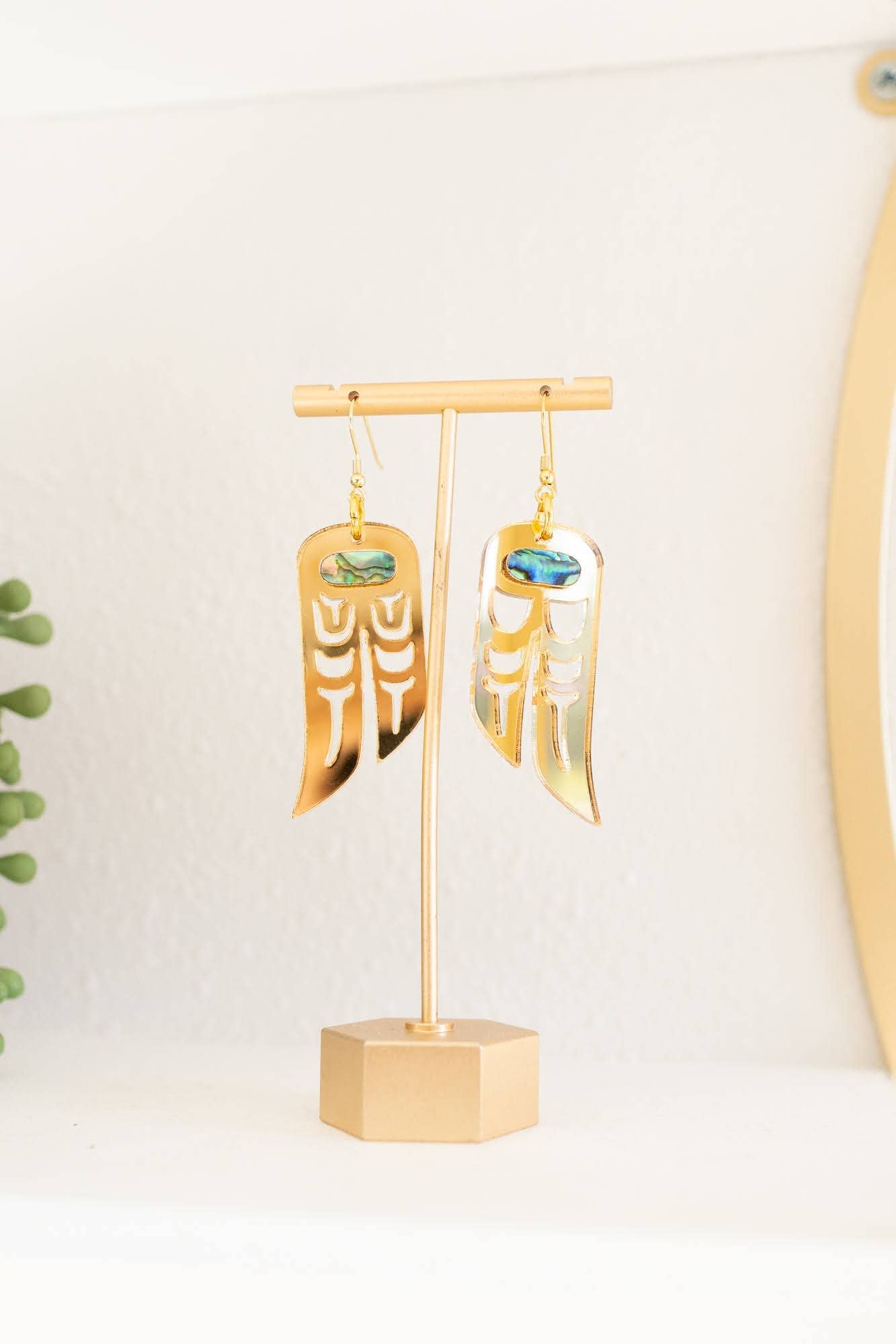 LoveBirds Heiltsuk Clan Dangle Earrings: Cedar