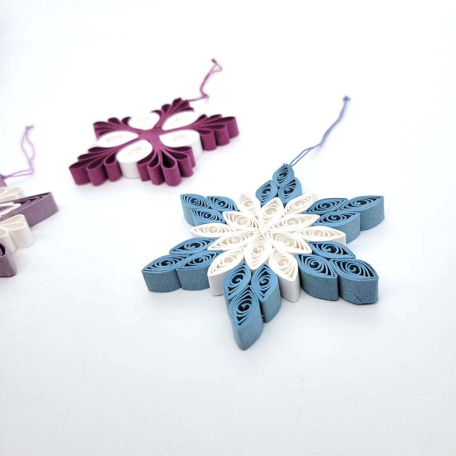 Quilled Paper Snowflake Ornament