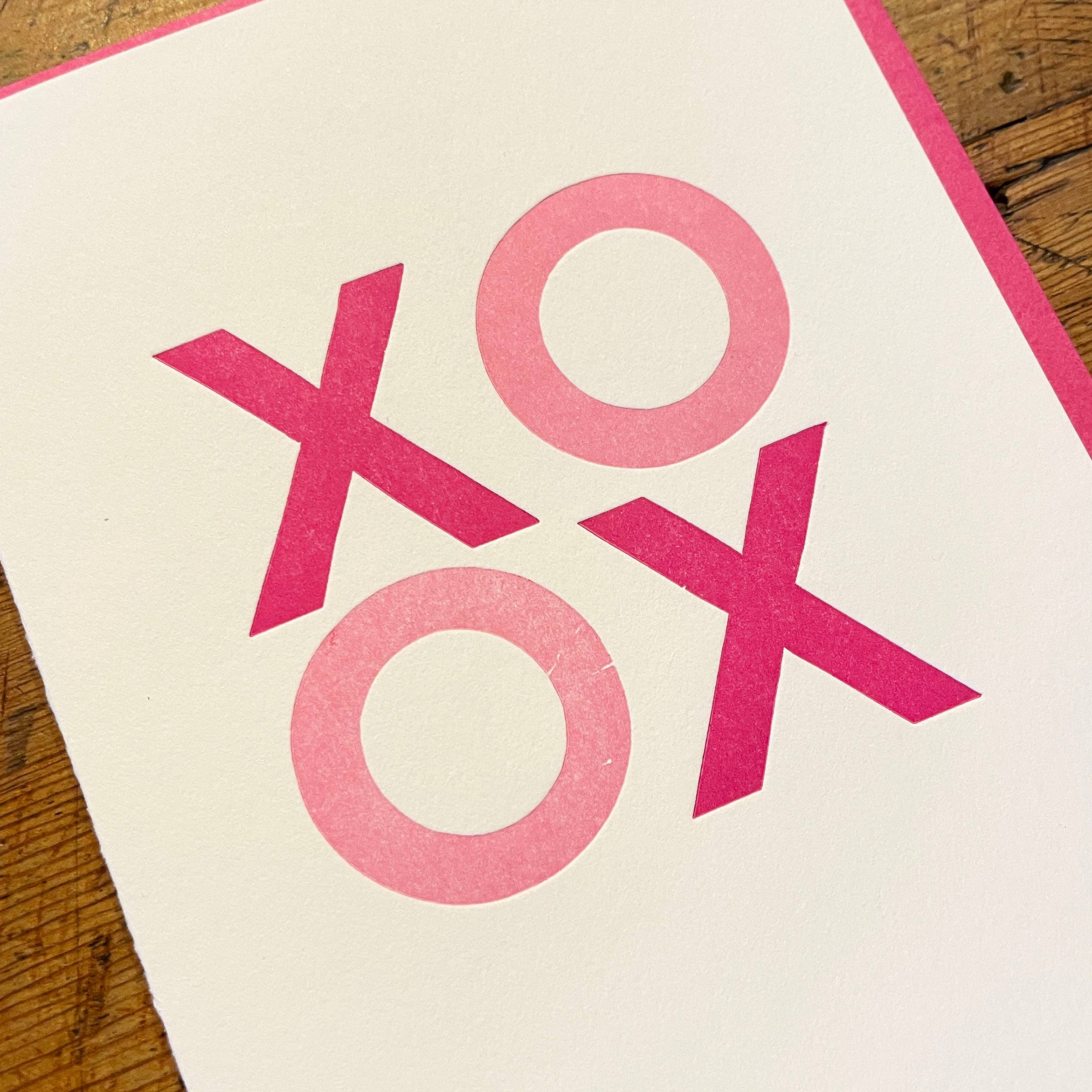 XO Letterpress Card